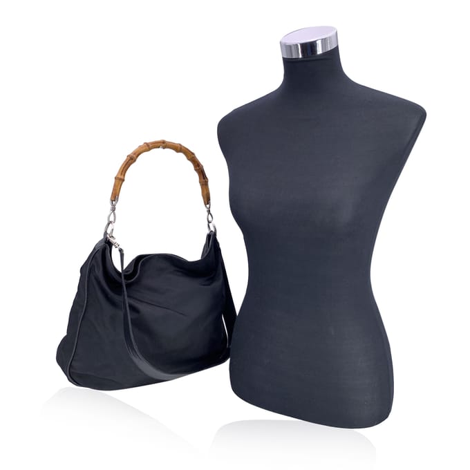 Gucci Vintage Stoffen Hobos Bamboe