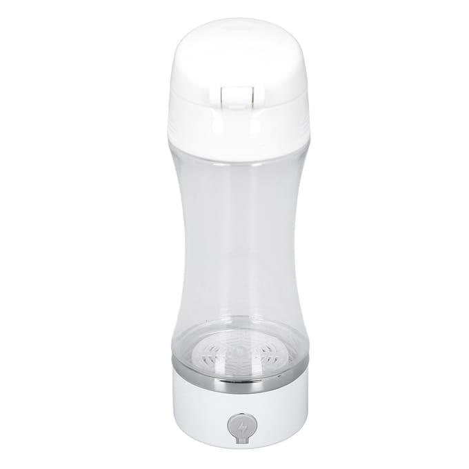 Bouteille d'eau hydrogénée 380 ml Rechargeable Riche en Eau Hydrogénée Ioniseur Générateur Concentration H2 white