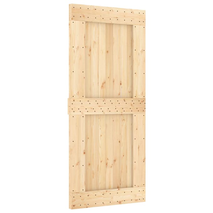 vidaXL - Vlakke - deur - NARVIK - 90x210cm - Massief - Pine - Hout - (Onbehandeld)