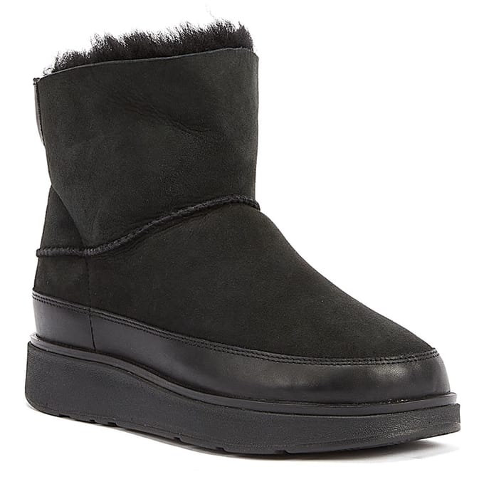 FitFlop Shearling Dameslaarzen Zwart