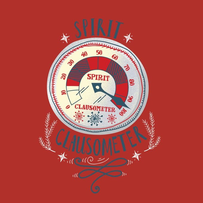 Elf Clausometer Men's Christmas T-Shirt - Red - M
