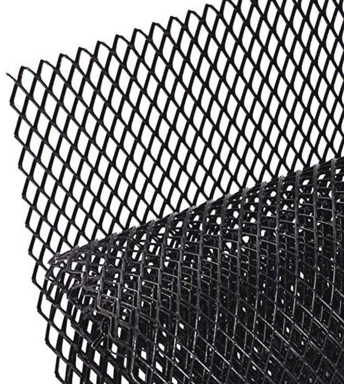 Zwarte Auto Race Grille 120x40cm - Aluminium Radiator Grille
