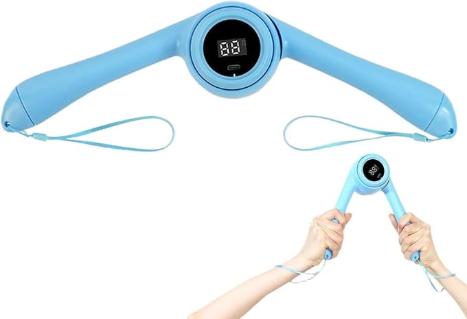 Arm Trainer - Borsttrainer - Kracht Training - Digitaal Display - 22 cm - Blauw