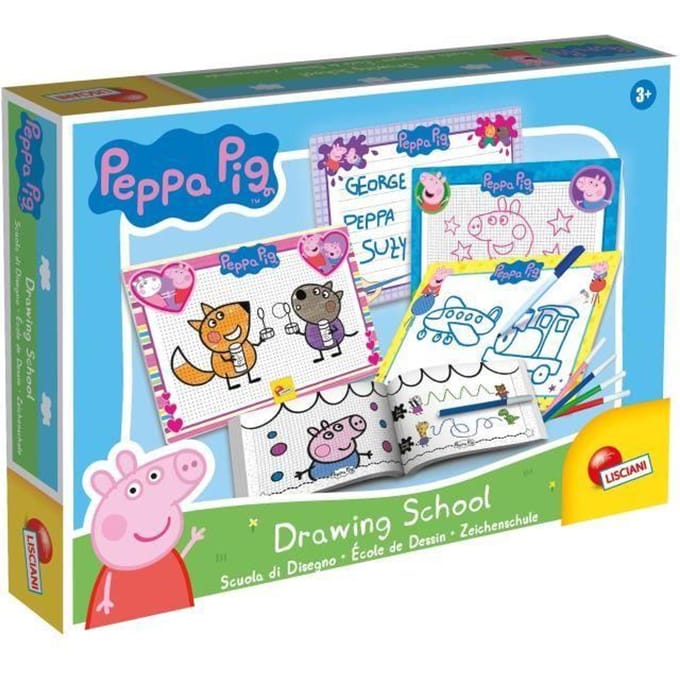 Ecole de dessin - Peppa Pig drawing school - pour apprendre a dessiner - LISCIANI