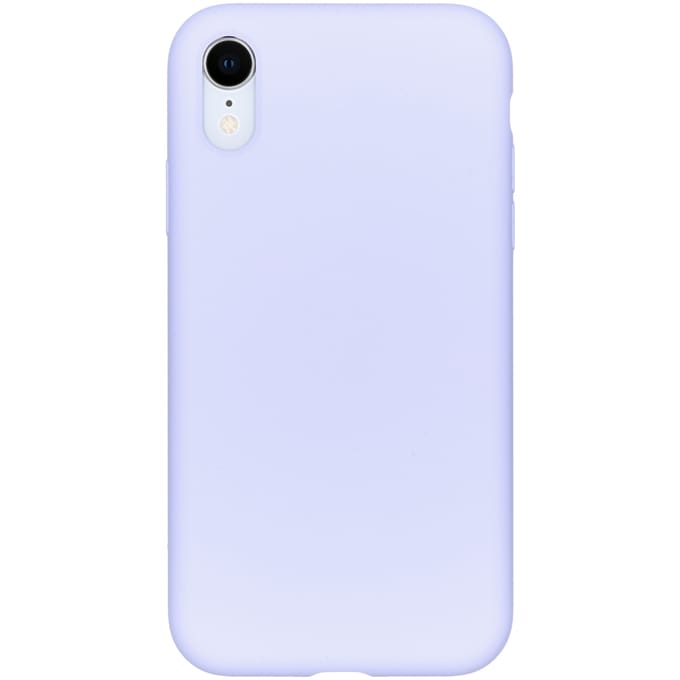 Accezz Hoesje - Geschikt voor Apple iPhone XR - Liquid Silicone Backcover - Paars