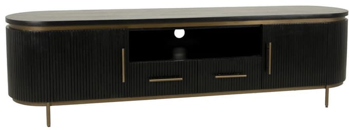 Tower Living - Rivello tv-meubel - 200 cm - zwart