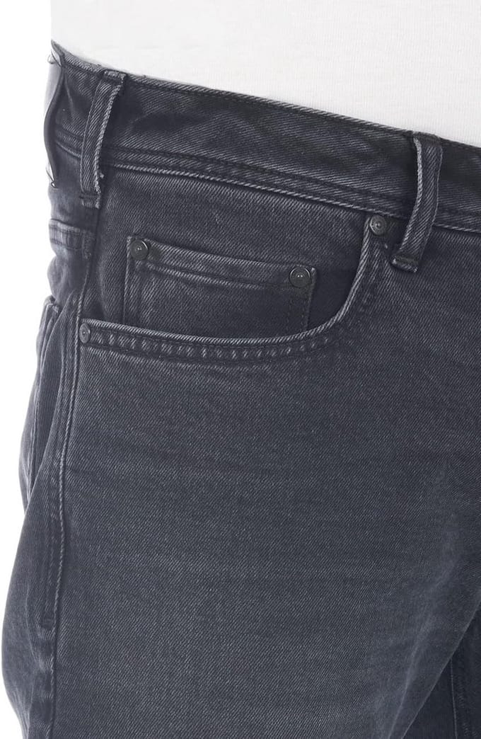 Heren Jeans Enkellang Bootcut Katoen Stretch Diepe Tailleband
