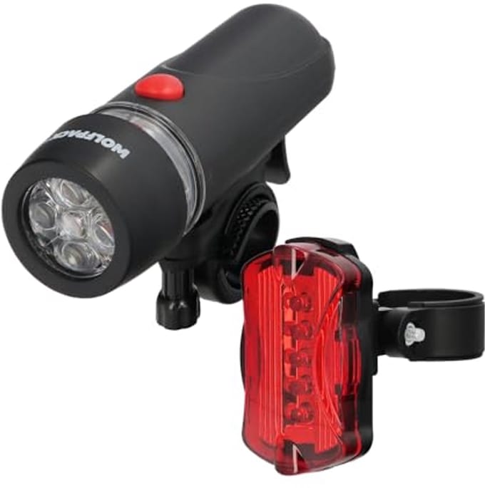 Led-koplampenset voor fiets en scooter met batterijverlichting