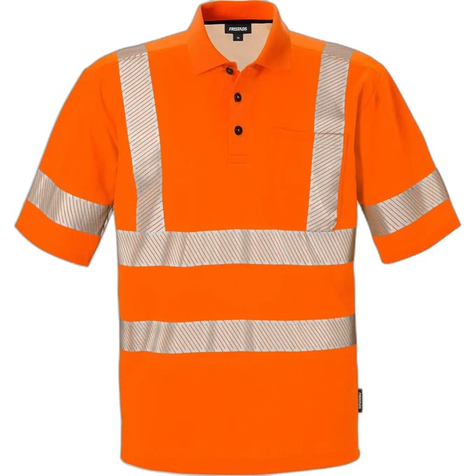 Fristads Hi Vis Poloshirt Klasse 3 7406 Phv - Hi-Vis oranje - S