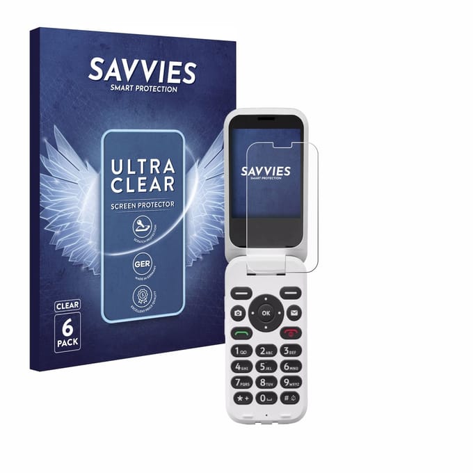 Savvies - Screenprotector voor Doro 6820 - Folie Beschermfolie transparant 6 Stuks
