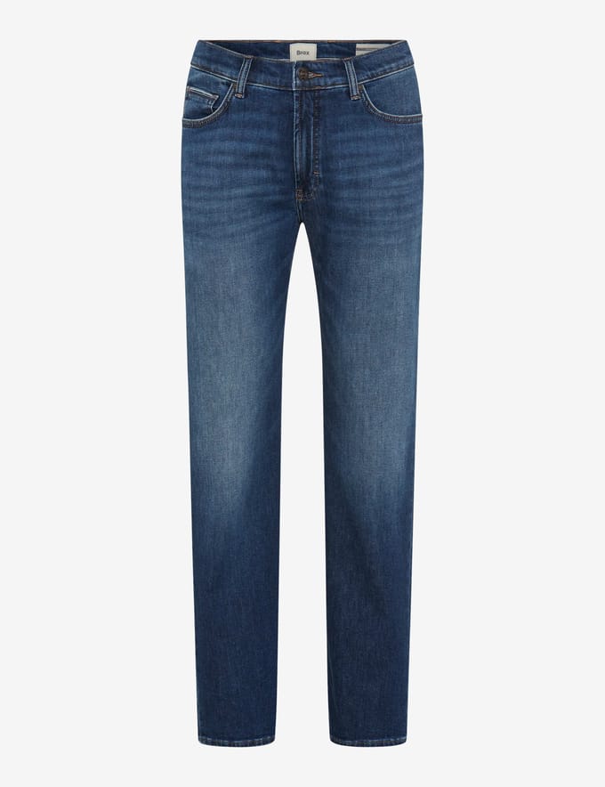 Brax Heren Jeans  Style CLINT BLUE SOIL USED, denim blauw regular, maat 33/30