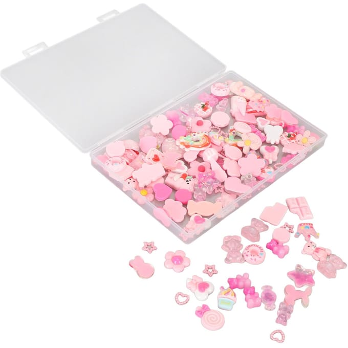 120 Stuks Nep Snoep Set Plastic Schattig Gemengd Diverse Snoepjes DIY Knutsel Benodigdheden Scrapbooking white