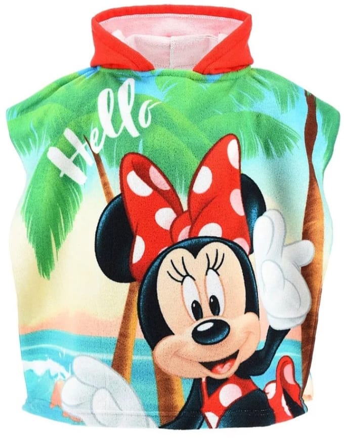 Minnie Mouse op het strand badponcho 55x110cm sneldrogend