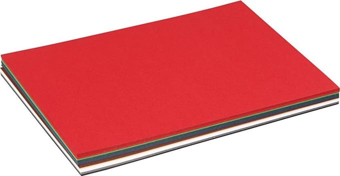 Kerst Karton, A5, vel 150x210 mm, 180 gr, diverse kleuren, 60 div vellen