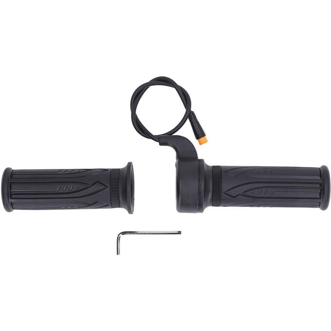 Poignée d'accélérateur de vélo électrique Stable Sensible Scooter Poignée d'accélérateur rotative Avec joint étanche pour conversion black