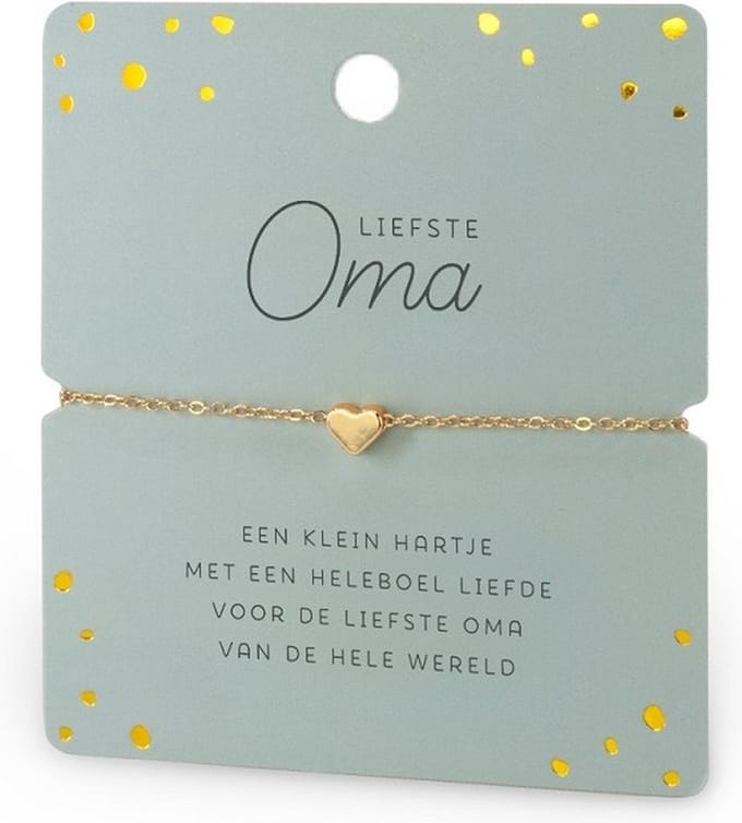 Armband - Hartje - Liefste oma - Hartje