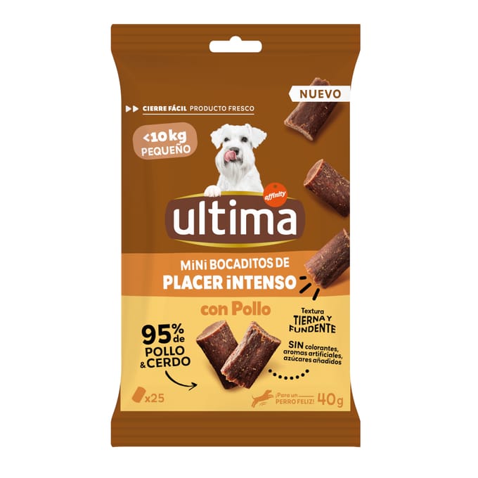 Ultima Honden Mini Snack - Voordeelpakket: Kip (3 x 40 g)