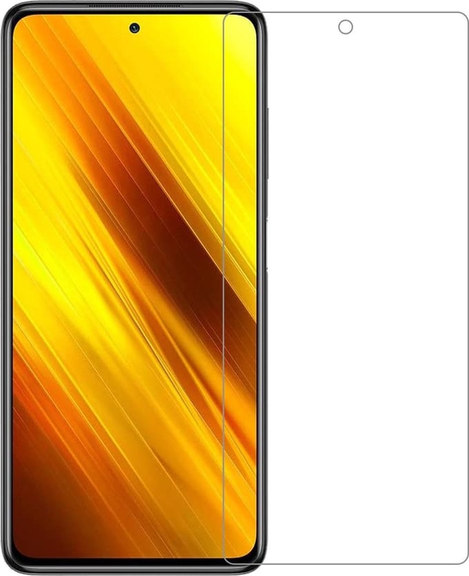 Screenprotector - Geschikt voor Xiaomi Poco X3 - Extra Sterk - Gehard Glas - Beschermglas - Tempered Glass - Screen Protector