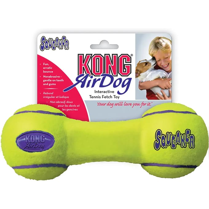 Dumbbell hondenspeelgoed Kong Company Air Squeakair