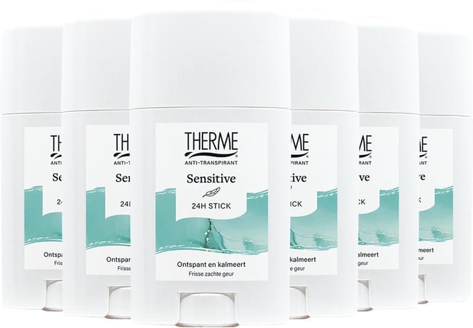 THERME Anti-Transpirant Sensitive Stick - 6 x 50 gr
