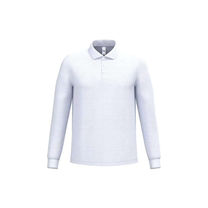Polo van piqué stof met lange mouwen iDeal Basic Brand