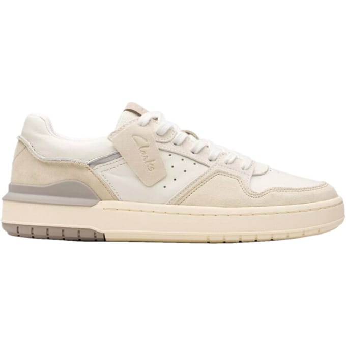 Clarks Sneaker Courtlite2 Lo Off White Suede