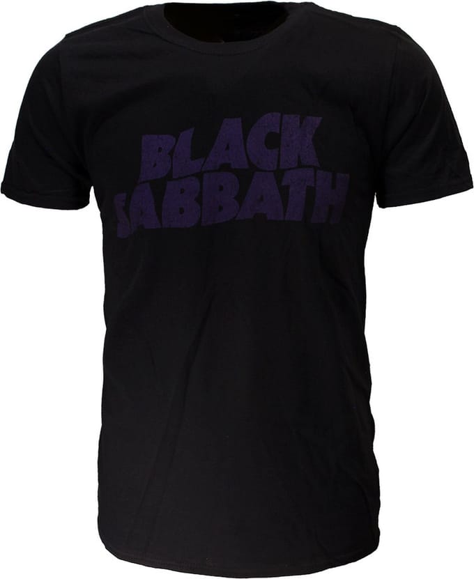 Black Sabbath Vintage Wavy Logo T-Shirt - Officiële Merchandise - S