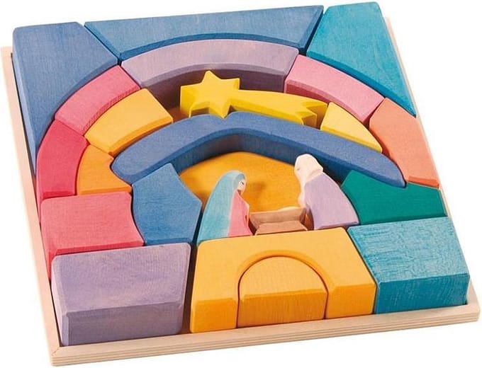 Ostheimer Regenboog kerststal set