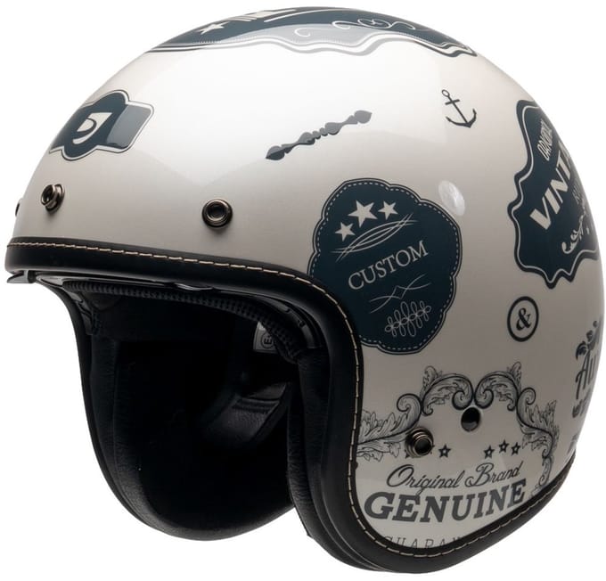 MOTOBLOUZ ELEMENT DMC Scooterhelm - Motorhelm - Jet Helm voor Vespa, Scooter, Motor Brommer & Snorfiets - Wit - S