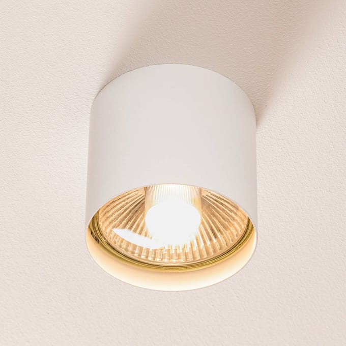 Nowodvorski Lighting Plafondspot Bit S in cilindervorm, wit