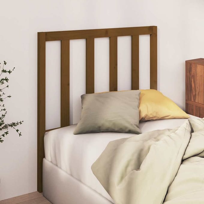 vidaXL - Hoofdbord - 81x4x100 - cm - massief - grenenhout - honingbruin
