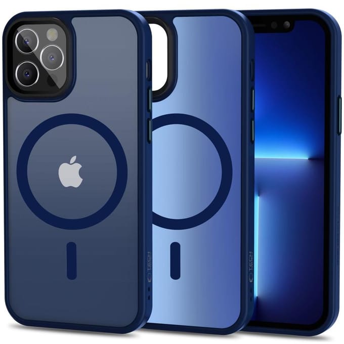Tech-Protect MagMat MagSafe Case for iPhone 12 / 12 Pro - Navy Matte