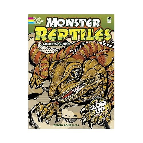 Monster Reptiles Coloring Book - Zourelias, Diana