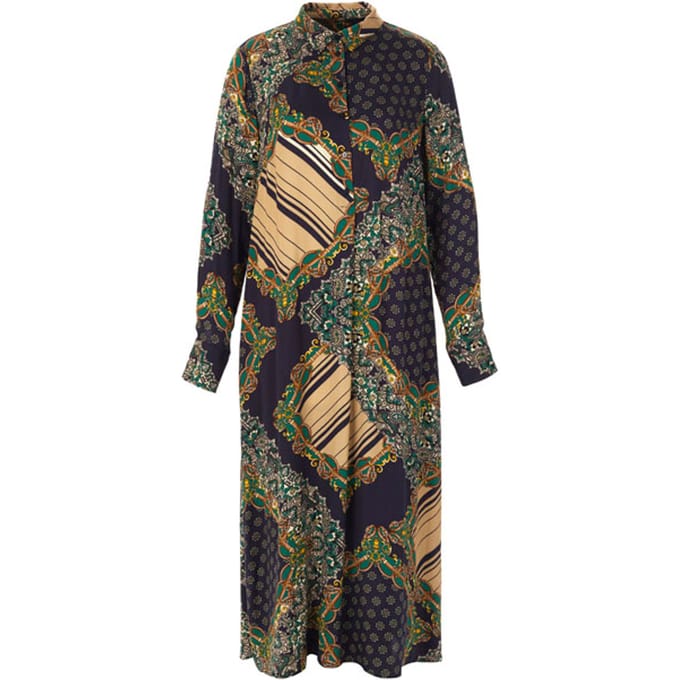 River Woods Long Viscose Dress Blue Größe: 36 | Blusenkleider Outlet | Damen | Blau