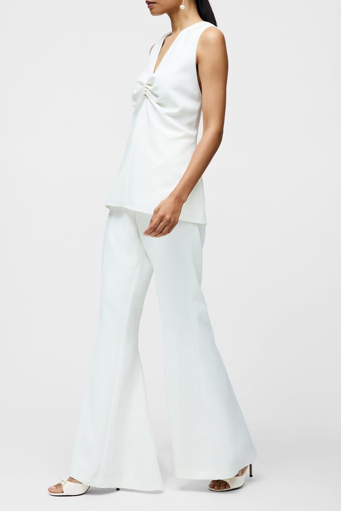 French Connection Arlette Slvlss V Nk Top Summer White Größe: 10 | Tanktops Outlet | Damen | Weiß