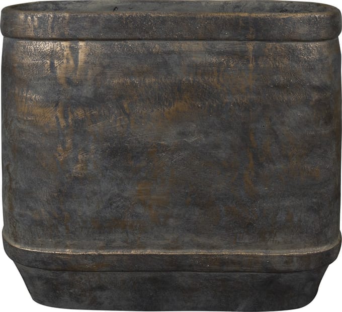Ter Steege - keramiek Bloempot - bruin - B15 x L35 x H25 cm