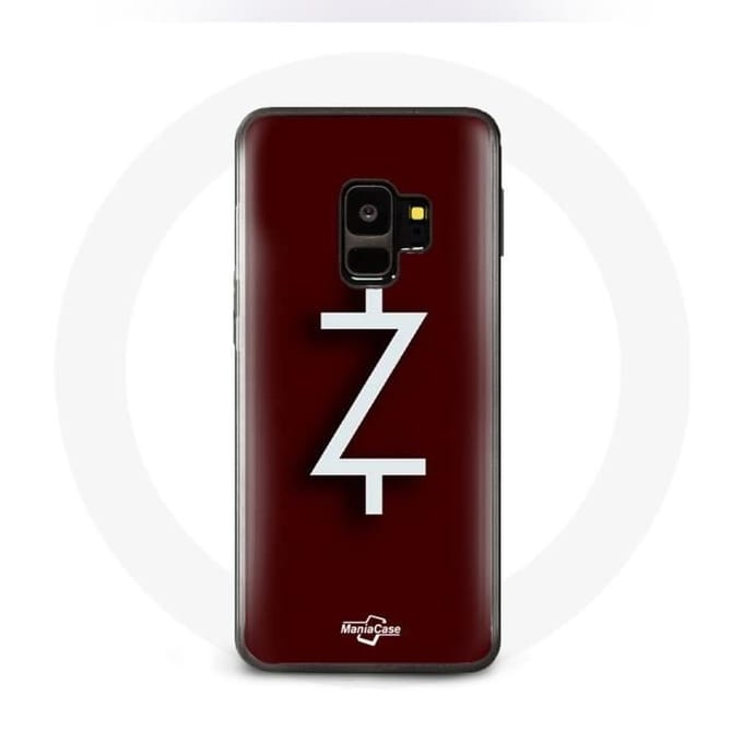 Coque - Ozark - Samsung Galaxy S9 - Logo Z - Rouge - Rigide blanc