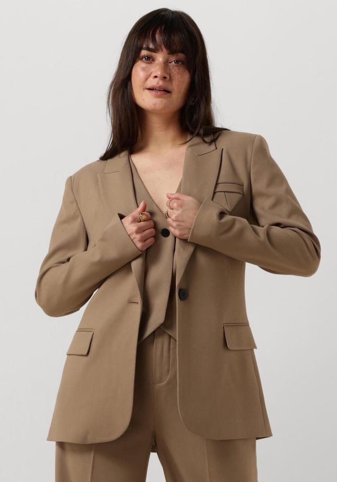 Copenhagen Muse Cmtailor-ja Blazers Dames - Taupe - Maat XS