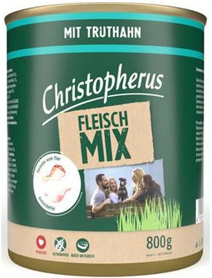 Christopherus vleesmix 6x800g - kalkoen