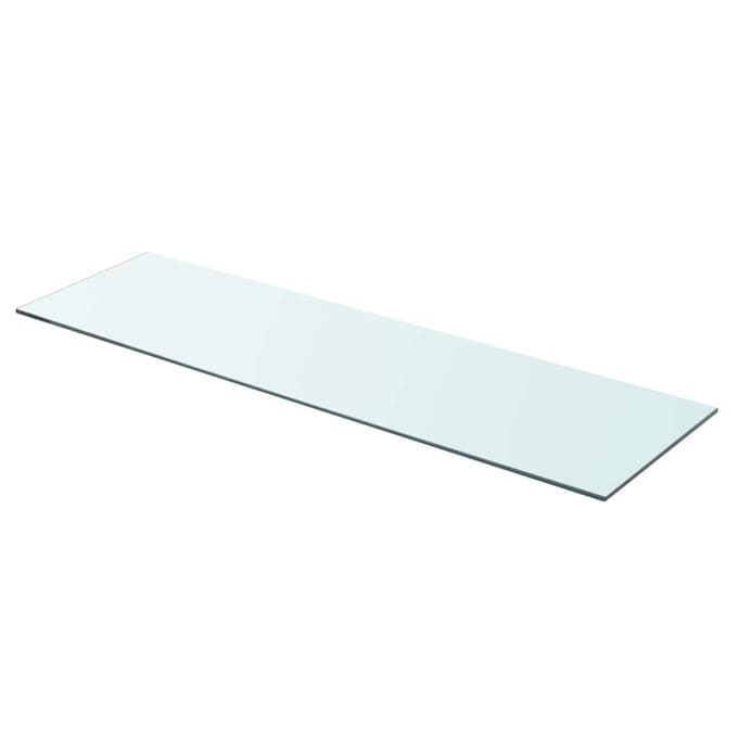 vidaXL - Wandschap - transparant - 90x25 - cm - glas