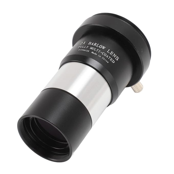 Barlowlens 2X 1.25in Volledig Multi-Coated Metaal Telescoop Oculair Accessoires 5P0052S black