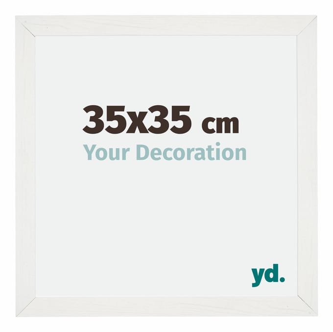 Your Decoration - Fotolijst 35x35 cm - MDF - Wit Geveegd - Mura