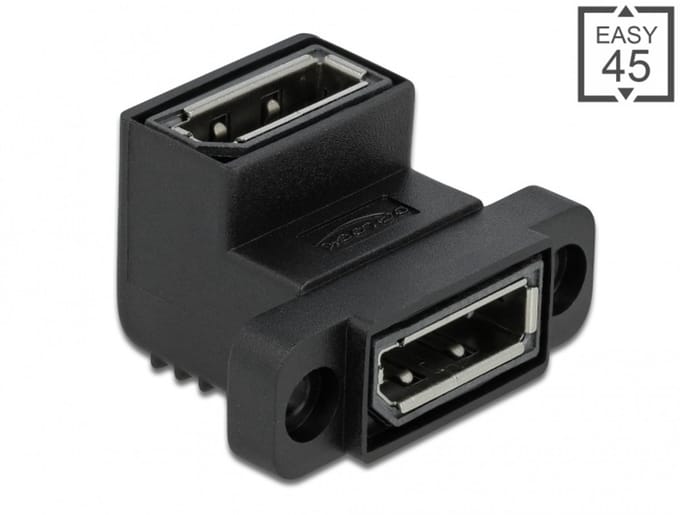 Delock Easy 45 DisplayPort Adapter angled 90°