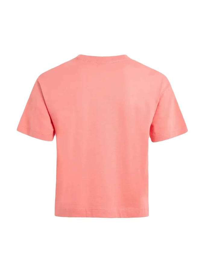 Guess dames T-shirt met klassiek logo en driehoekig design
