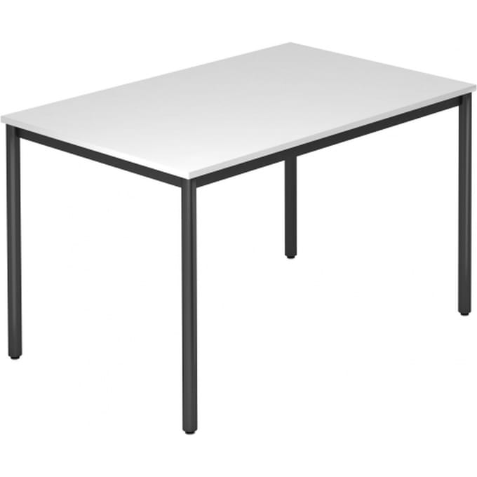 DORAN DR12 D - Wit 120x80 met ronde buis / Zwart