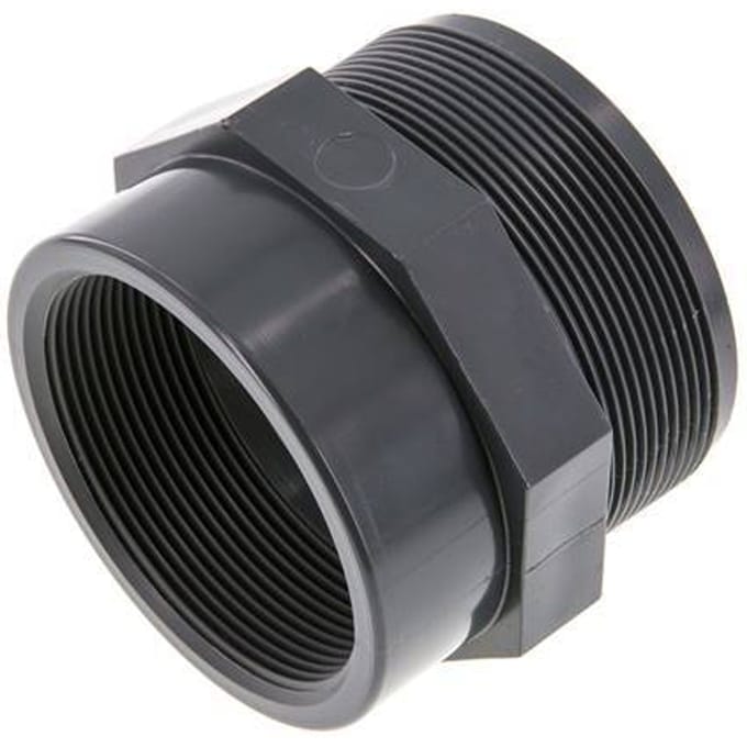 Verloopring Rp2 1/2'' Binnendraad X G3'' Buitendraad PVC-U 16bar En 1452-3