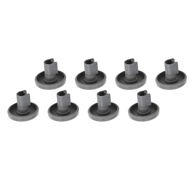 8 PCS Roue de Panier Lave-vaisselle ABS Haute Résistance Remplacement Roue Panier à Vaisselle Inférieur Lave-vaisselle gray