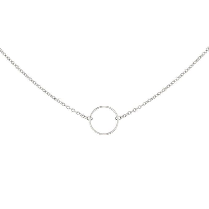 Mint15 Ketting Infinity Ring - Zilverkleur RVS/Stainless Steel