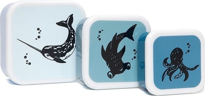 Petit Monkey trommel set Sea animals 12 x 12 cm