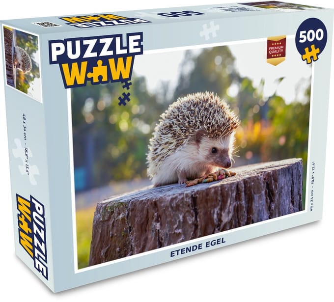 Puzzel Etende egel - Legpuzzel - Puzzel 500 stukjes